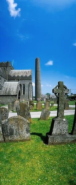 St. Canices Cathedral, Kilkenny City, County Kilkenny, Ireland; Historic Cathedral And Graveyard