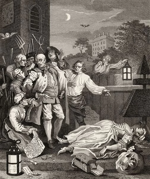 The Four Stages Of Cruelty Cruelty In Perfection Engraved By I Romney After Hogarth From The Works Of Hogarth Published London 1833