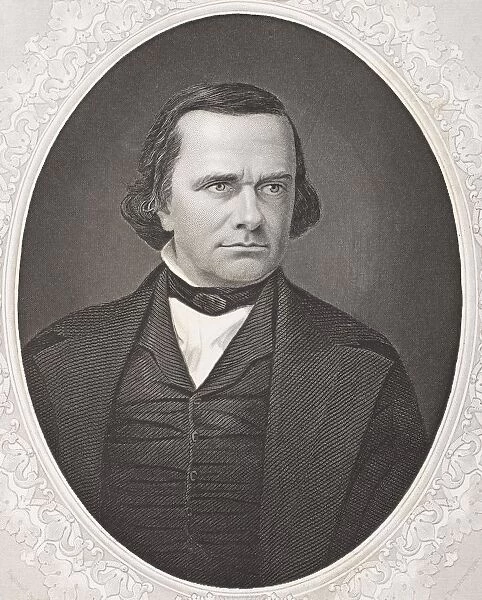 Stephen Arnold Douglas 1813-1861. American Politician And Leader Of Democratic Party. From The Book Gallery Of Historical Portraits Published C. 1880