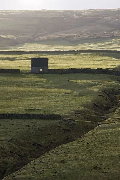 Stone Building And Walls, Weardale, England