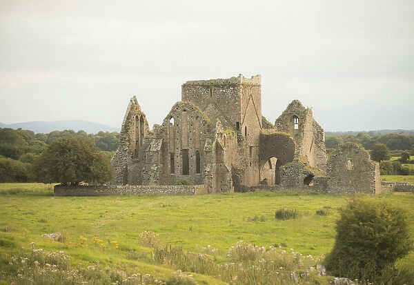 The stone ruins of Hore Abbey, built in 1272 in County Tipperary, Ireland