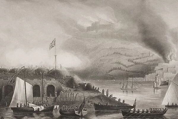 The Storming Of San Sebastian, 31St August 1813. Engraved By D. J. Pound After G. W. Terry. From Englands Battles By Sea And Land By Lieut Col Williams, The London Printing And Publishing Company Circa 1890S
