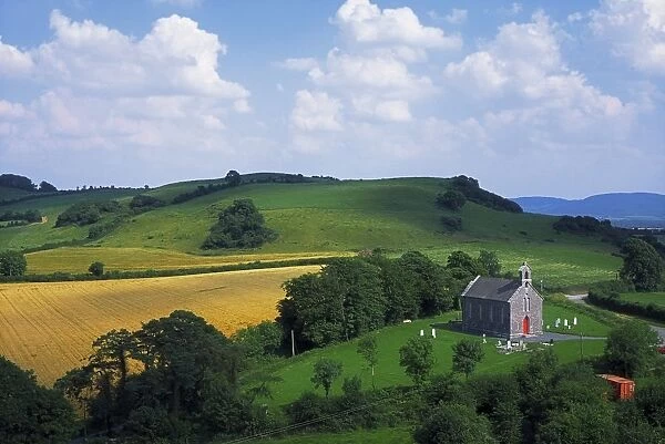 Stradbally, Co Laois, Ireland; Church Amid Fields