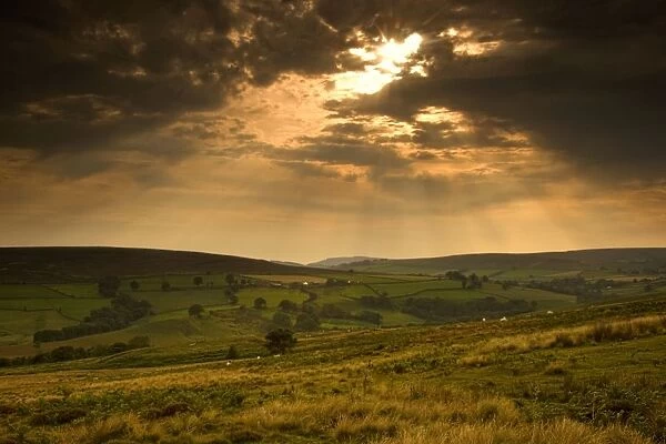 Sunrays Through Clouds, North Yorkshire, England
