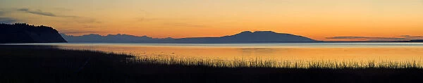 Sunset Over Mount Susitna *Sleeping Lady* Across Knik Arm Southcentral Alaska Summer