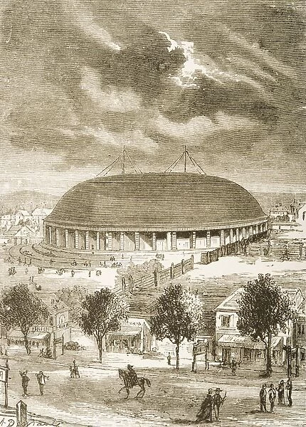 The Tabernacle In Salt Lake City, Utah In 1870S. From American Pictures Drawn With Pen And Pencil By Rev Samuel Manning Circa 1880