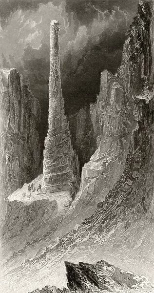 Tennysons Monument From Arctic Explorations In The Years 1853, 54, 55 By American Explorer Doctor Elisha Kent Kane 1820 To 1857 Volume 1 Published In Philadelphia By Childs And Peterson 1856 Engraved By J. Mc Goffin After A Work By J. Hamilton From A Sketch By Doctor Kane
