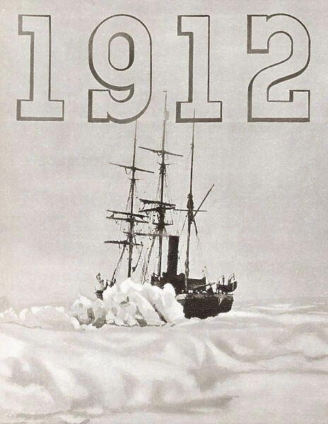 The Terra Nova Ship Used By Robert Falcon Scott During The Terra Nova Expedition To The South Pole In 1912. From The Story Of 25 Eventful Years In Pictures, Published 1935