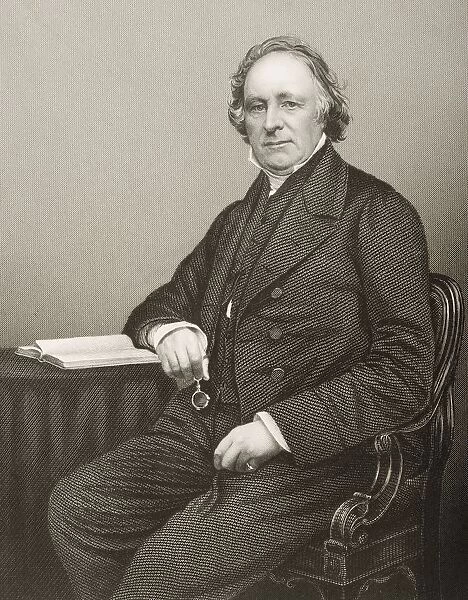 Thomas Binney, 1798-1874. English Congregationalist Divine. Engraved By D. J. Pound From A Photograph By Mayall. From The Book The Drawing-Room Of Eminent Personages Volume 2. Published In London 1860