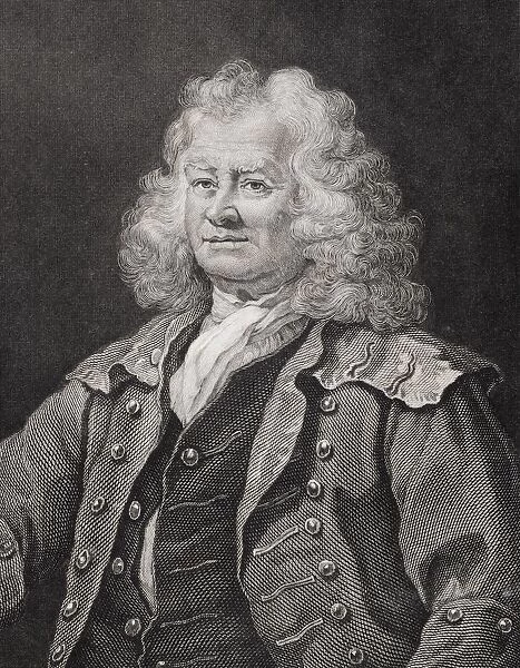 Thomas Coram, 1668?-1751. English Philanthropist And Colonizer. Founder Of The Foundling Hospital London In 1739. Engraved By J. W. Cook From Painting By William Hogarth