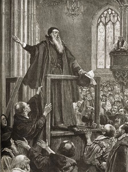 Thomas Cranmer, 1489-1556. First Protestant Archbishop Of Canterbury 1533-56. Cranmers Last Testimony