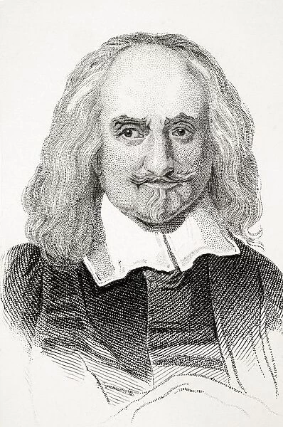 Thomas Hobbes 1588-1679 English Philosopher And Political Theorist From Old Englands Worthies By Lord Brougham And Others Published London Circa 1880 s