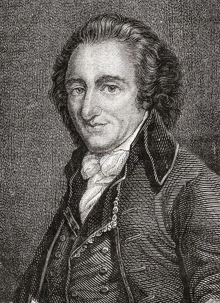 Thomas Paine, 1737-1809. English-American Writer And Political Pamphleteer. From Histoire De La Revolution Francaise By Louis Blanc