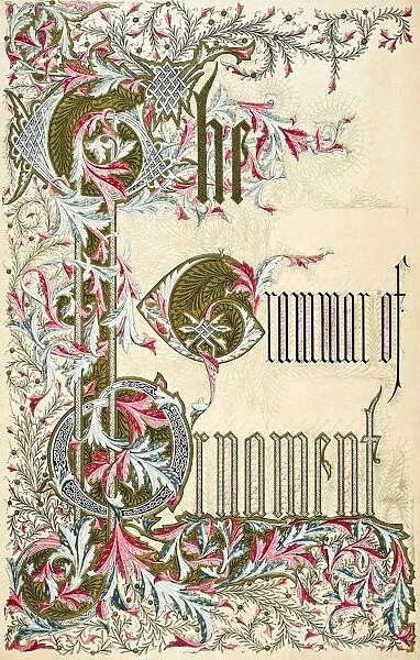 Title Page From The Grammar Of Ornament By Owen Jones Published By Day & Son London 1865