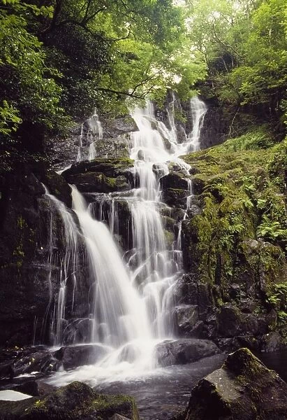 Torc Waterfall, Killarney, Co Kerry, Ireland; Waterfall In Killarney National Park