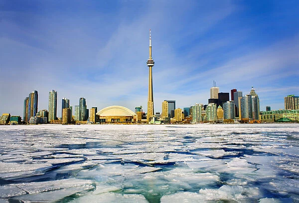 Toronto Skyline In Winter