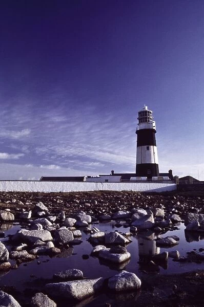 Tory Island, County Donegal, Ireland; Lighthouse On Rocky Shore