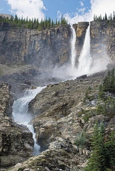 The Twin Falls In Yoho National Park, British Columbia, Canada