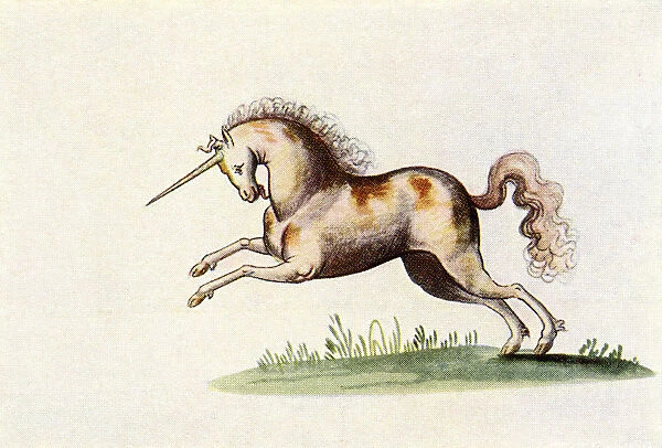 The Unicorn. After An Illustration From The Livre D amis Of Marguerite De Valois In The Illustrated London News, Christmas Number, 1933