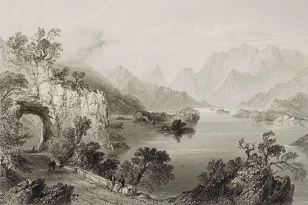 Upper Lake, Killarney, County Kerry, Ireland. Drawn By W. H. Bartlett, Engraved By J. Cousen. From 'The Scenery And Antiquities Of Ireland'By N. P. Willis And J. Stirling Coyne. Illustrated From Drawings By W. H. Bartlett. Published London C. 1841