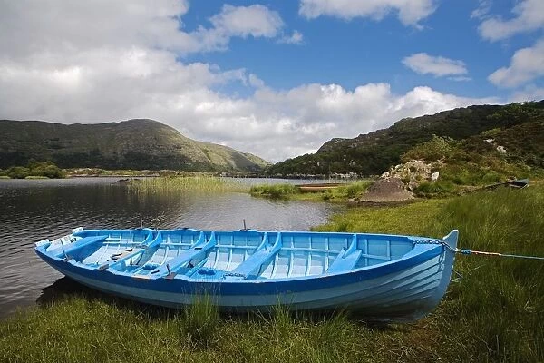 Upper Lake, Killarney National Park, County Kerry, Ireland; Boat On Shore