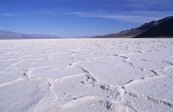 USA, Death Valley National Park; California, Salt Flat Formations, Badwater