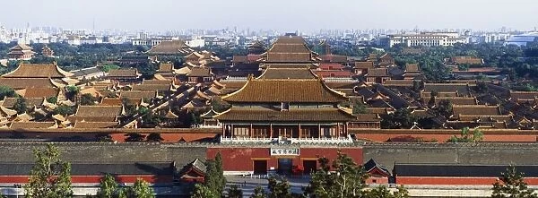 View Of The Forbidden City At Dusk From Jingshan Park