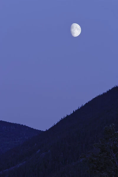 View Of Moon And Mountains, Gaspesie, Quebec
