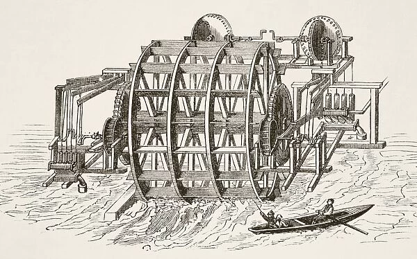 The Water-Works Of London Bridge First Erected In 1582 From The National And Domestic History Of England By William Aubrey Published London Circa 1890