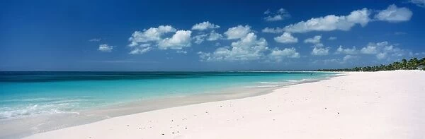 Empty White Sand Tropical Beach