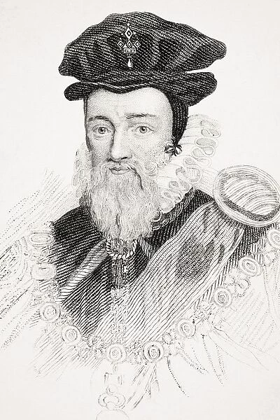 William Cecil 1St Baron Of Burghley 1520-1598 English Statesman From Old Englands Worthies By Lord Brougham And Others Published London Circa 1880 s