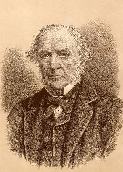 William Ewart Gladstone, (1809-1898), Statesman And Four-Time Prime Minister Of Great Britain (1868-74, 1880-85, 1886, 1892-94). From A Photograph By Elliott And Fry