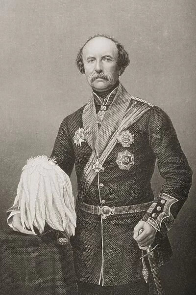 William Fenwick Williams, Of Kars. Baronet, K. C. B. 1800-1883. British Major-General. Engraved By D. J. Pound From A Photograph By Mayall. From The Book The Drawing-Room Portrait Gallery Of Eminent Personages Published In London 1859