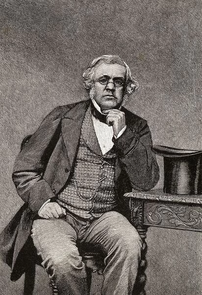 William Makepeace Thackeray 1811-1863. English Novelist. From A Photograph