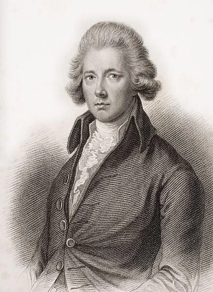William Pitt, The Younger, 1759-1806. British Prime Minister 1783-1801 & 1804-1806. Engraved By S. Freeman From An Original Painting By Gainsborough