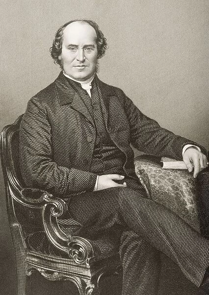 William Weldon Champneys, 1807-1875. Dean Of Lichfield. Engraved By D. J. Pound From A Photograph By Mayall. From The Book The Drawing-Room Of Eminent Personages Volume 2. Published In London 1860