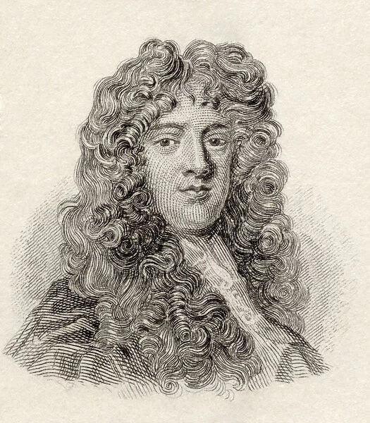 William Wycherley, C. 1640 To 1715. English Dramatist Of The Restoration Period. From Crabbs Historical Dictionary Published 1825
