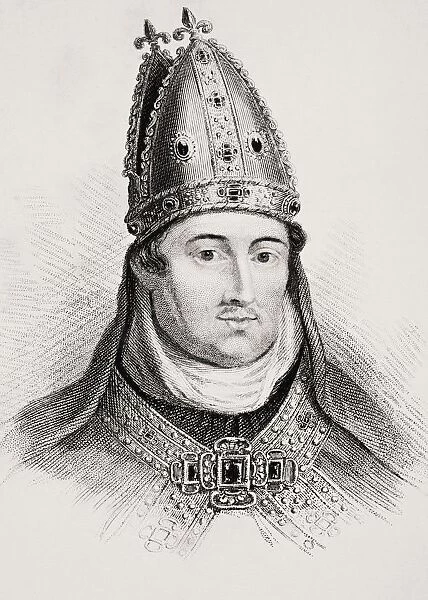 William Of Wykeham 1320-1404 Bishop Of Winchester Chancellor Of England Founder Of Winchester College And Of New College Oxford From Old Englands Worthies By Lord Brougham And Others Published London Circa 1880 s