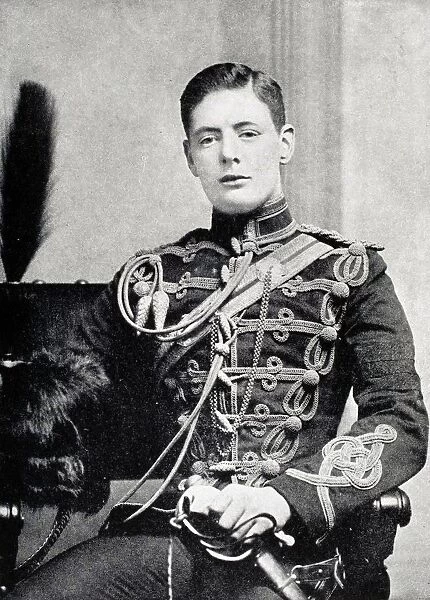 Winston S. Churchill 1874 To 1965 As Second Lieutenant In The 4Th Queens Own Hussars From A Roving Commission By Winston S. Churchill Published By Scribners 1930