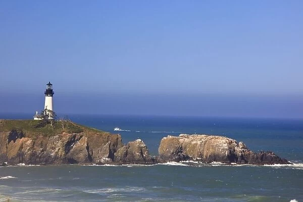 Yaquina Head Lighthouse On The Coast; Oregon, Usa