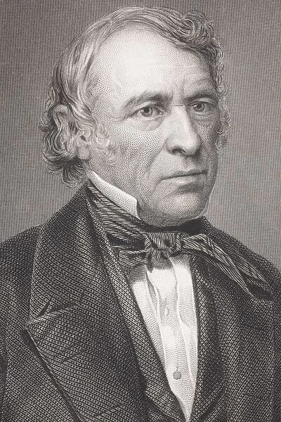 Zachary Taylor 1784 - 1850. American Military Leader And 12Th President Of The United States Of America. From The Book Gallery Of Historical Portraits Published C. 1880