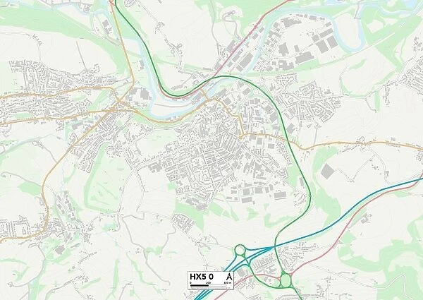 Calderdale HX5 0 Map