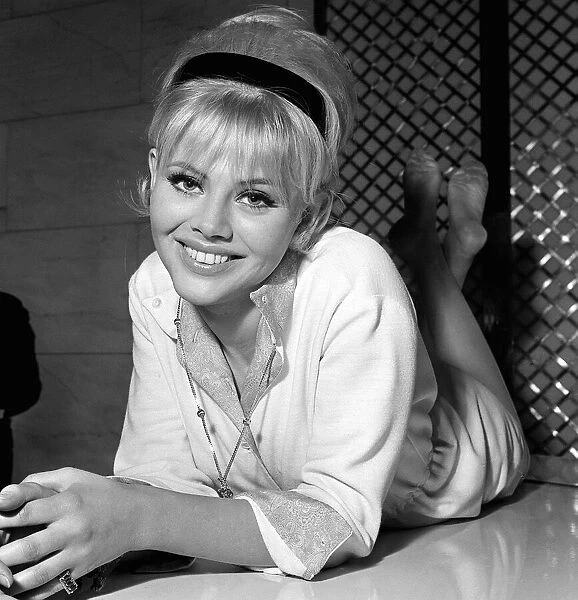 Actress model Britt Ekland 1964