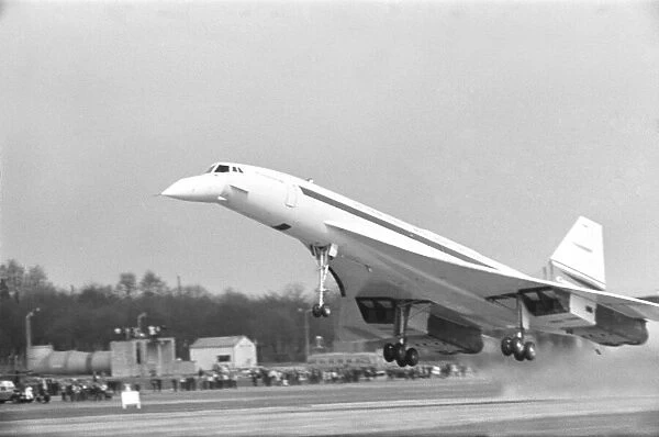 Concorde 002, the British built prototype of the Anglo-French supersonic airliner seen