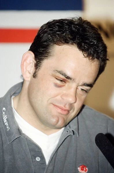 England Rugby Captain Will Carling during a press conference where he confirmed that he