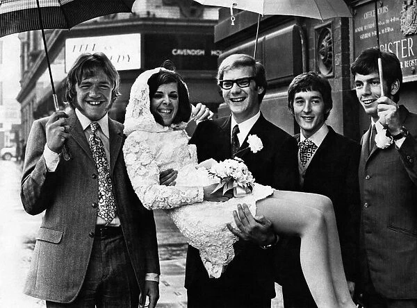 Guitarist Derek Leckenby of the pop group Hermans Hermits with wife Leonce