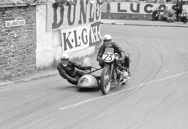 Motorcycle Racing Isle of Man TT Races June 1954 Ps W Noll