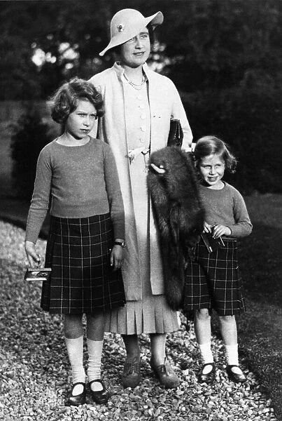 Queen Elizabeth II - aged 9 - Princess Elizabeth at the 6th birthday party of the Master