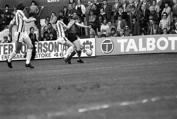 Stoke City 2 v. Sunderland 0. Division One Football. April 1981 MF02-18-020