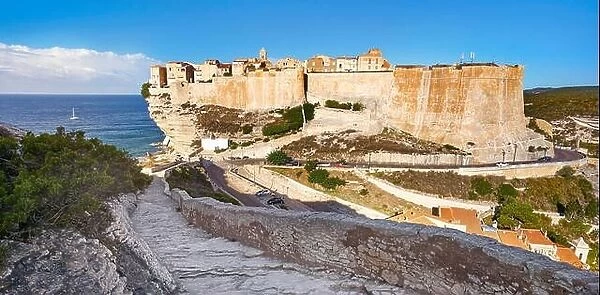 Bonifacio Citadel, South Coast of Corsica Island, France